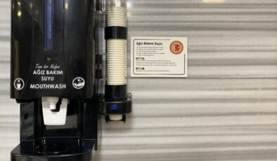 TBMM’ye milletvekilleri için ağız bakımı makinesi konuldu