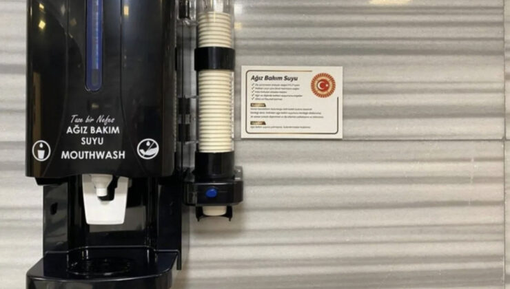 TBMM’ye milletvekilleri için ağız bakımı makinesi konuldu