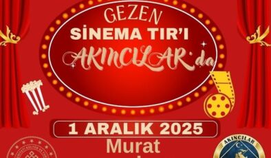 Akıncılar’da Sinema Heyecanı: Gezen Sinema Tırı Çocuklarla Buluşuyor!