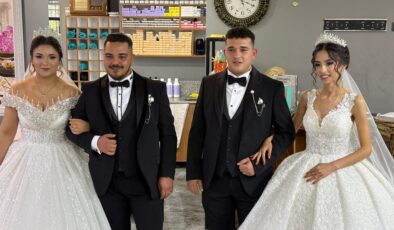 Serik’te Gelenek Yaşıyor: İki Kardeş Aynı Gün Dünya Evine Girdi