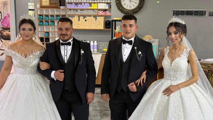 Serik’te Gelenek Yaşıyor: İki Kardeş Aynı Gün Dünya Evine Girdi