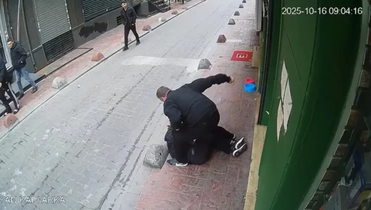 Beyoğlu’nda Şok Kavga: Öldüresiye Dövdü