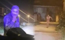Şok Olay! Düzce’de Zabıtadan Kaçan Dilenci Çırılçıplak Koştu