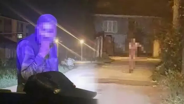 Şok Olay! Düzce’de Zabıtadan Kaçan Dilenci Çırılçıplak Koştu
