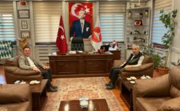 Orman İşletme Müdürü Sarıkaya’dan Koyunhisar Belediye Başkanı Karakullukcu’ya Ziyaret