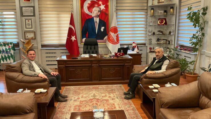 Orman İşletme Müdürü Sarıkaya’dan Koyunhisar Belediye Başkanı Karakullukcu’ya Ziyaret