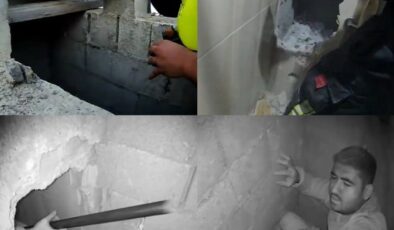 Nefes Kesen Kurtarma Operasyonu: Havalandırma Boşluğuna Düşen İşçi Duvar Kırılıp Kurtarıldı!