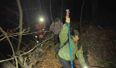 Bursa Saitabat Şelalesi’nde Kaybolan İki Kişi AFAD Tarafından Kurtarıldı