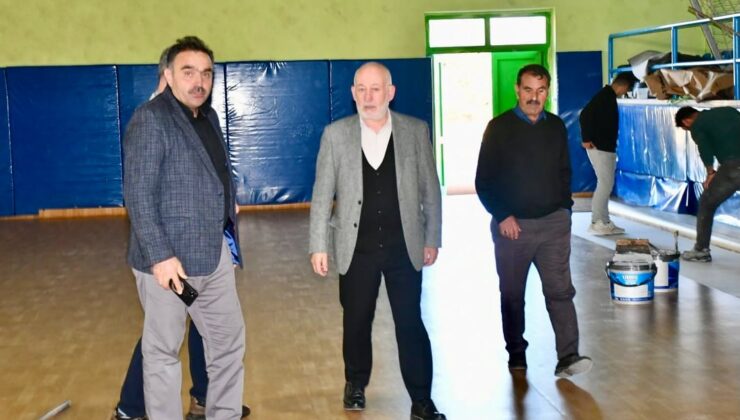 Şebinkarahisar Spor Salonu Yenileniyor: Başkan Şentürk Çalışmaları İnceledi