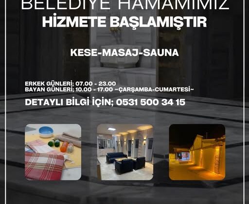 Suşehri’nin Tarihi Hamamı Yeniden Canlandı: Kese-Masaj-Sauna Hizmette!