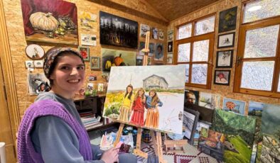 Trabzonlu Ressamdan Uzungöl ve Yayla Yaşamına Sanatsal Dokunuş