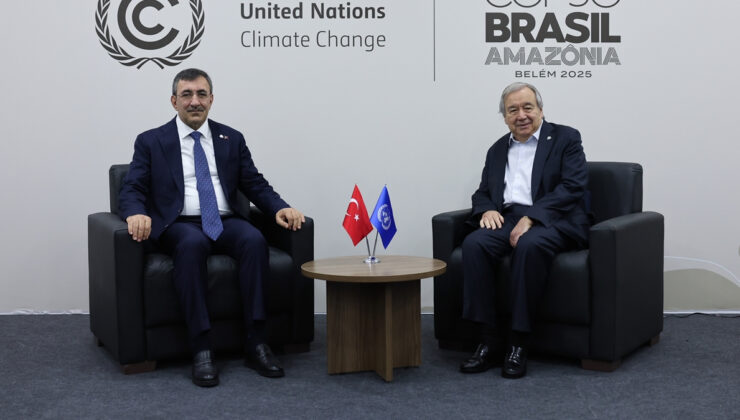 Cevdet Yılmaz, BM Genel Sekreteri Guterres ile bir araya geldi