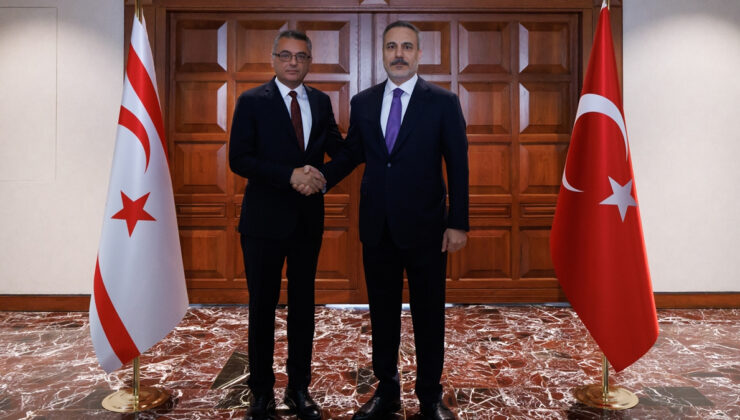 Dışişleri Bakanı Hakan Fidan, KKTC Cumhurbaşkanı İle Görüştü