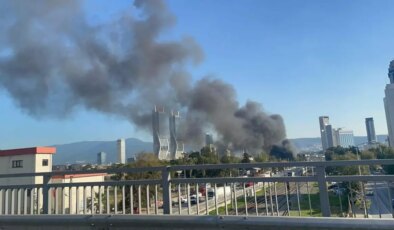 İzmir’de İnşaat Şantiyesinde Yangın