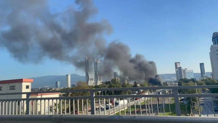 İzmir’de İnşaat Şantiyesinde Yangın