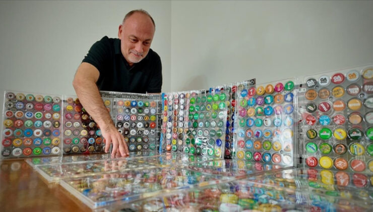 Oğluyla oynadığı gazoz kapaklarından dünya koleksiyonuna uzanan tutku