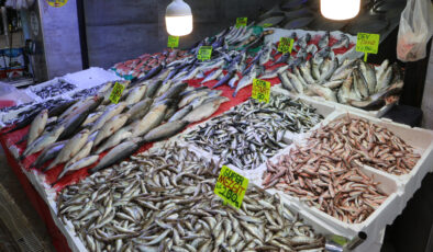 Samsun’da Soğuyan Havayla, Balık Tezgahları Da Hamsi İle Doldu