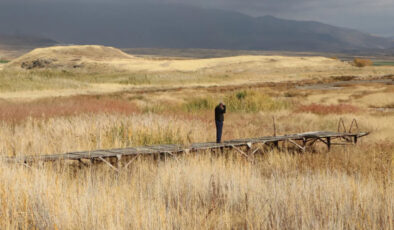 Van Gölü’ndeki çekilme fotoğraflarla kayıt altında