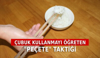 Viral olan “peçete” taktiği: Çubuk kullanmayı bilmeyen kalmayacak