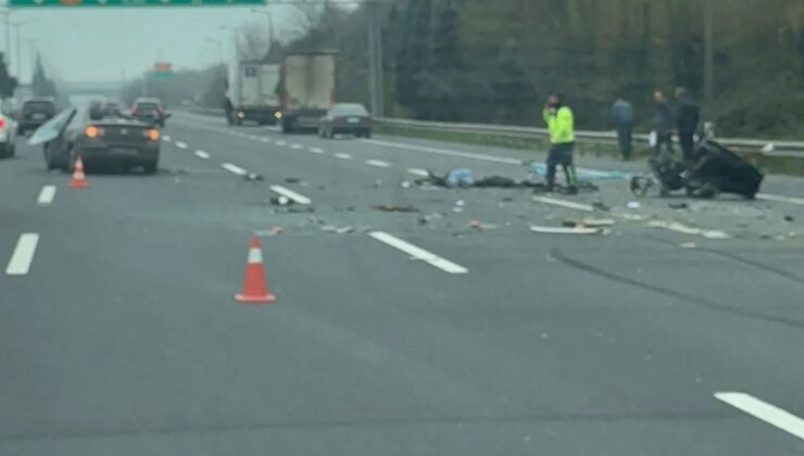 Anadolu Otoyolu’nda Feci Kaza: Otomobil Çekiciye Çarptı, 1 Ölü 1 Yaralı