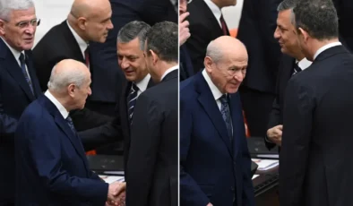 Siyasi Gerginlik Yerini Sohbete Bıraktı: Bahçeli ve Özel Tokalaştı