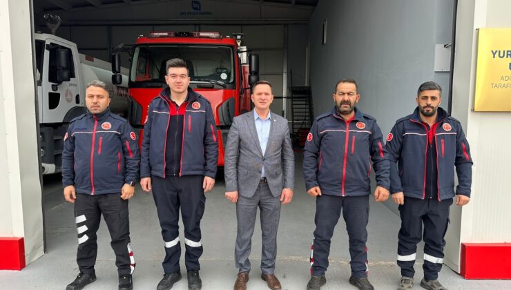 Başkan Karakullukcu’dan İtfaiye Personeline Teşekkür ve İnceleme Ziyareti