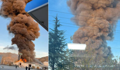 Burdur Bucak OSB’de Mermer Fabrikası Yangını