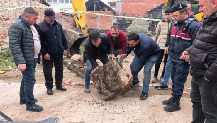 Bursa İnegöl’de İnşaat Kazısında Tarihi Buluntu! Çalışmalar Hemen Durduruldu