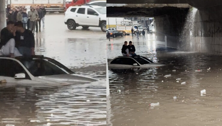 Antalya Demre’de Sel Baskını: Mahsur Kalan 2 Kişiyi İtfaiye Kurtardı