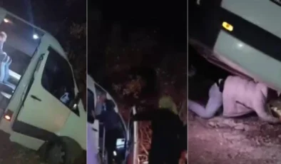 SON DAKİKA Diyarbakır’da Yolcu Minibüsü Şarampolde Asılı Kaldı Büyük Facia Ucuz Atlatıldı