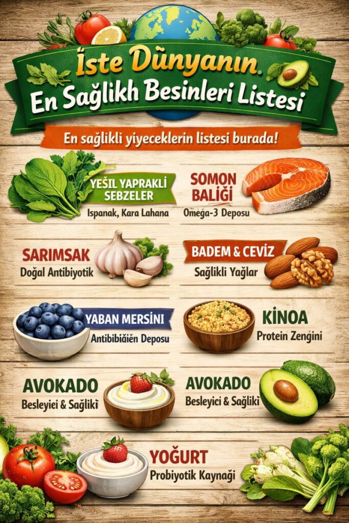 Dünyanın en sağlıklı besinleri