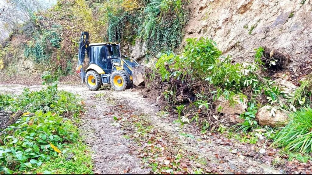 Giresun Heyelan Yol Çalışması
