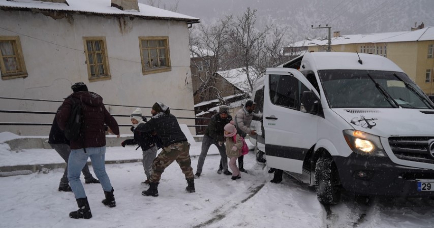 Gümüşhane kar yağışı