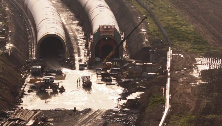 İstanbul-Kapıkule Hızlı Tren hattında dev tünel inşaatı sürüyor