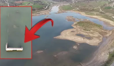 İstanbul Barajları Kurudu: Sazlıdere’de Su Çekildi, Tarihi Evler Göründü