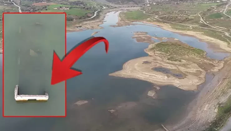 İstanbul Barajları Kurudu: Sazlıdere’de Su Çekildi, Tarihi Evler Göründü