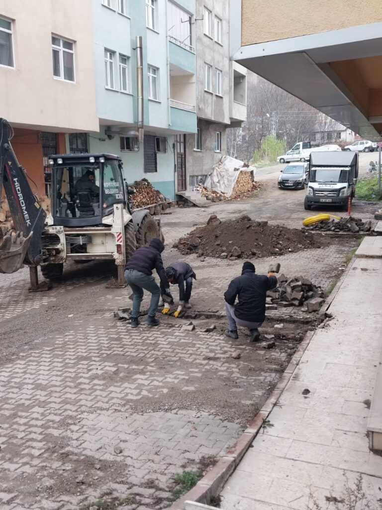 Koyulhisar doğalgaz altyapı çalışması