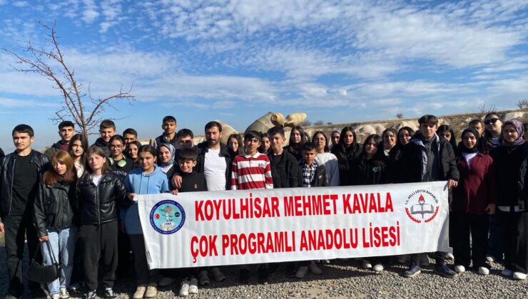 Koyulhisar Mehmet Kavala Lisesi Öğrencileri Kapadokya’da Tarihi Keşfetti