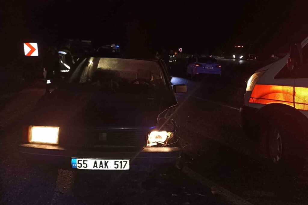 Samsun Havza Trafik Kazası 3 Yaralı