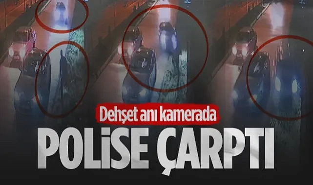 Samsun’da Dehşet Anları: “Dur” İhtarına Uymayan Otomobil Yunus Polisine Çarptı