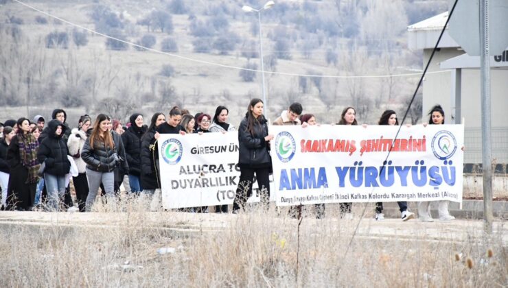 Sarıkamış Şehitleri Alucra’da Dualarla Anıldı