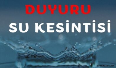 Şebinkarahisar’da Su Kesintisi Duyurusu: Çalışmalar 17.00’de Bitecek