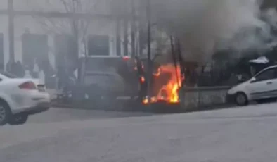 Şile’de seyir halindeki otomobilde korkutan yangın