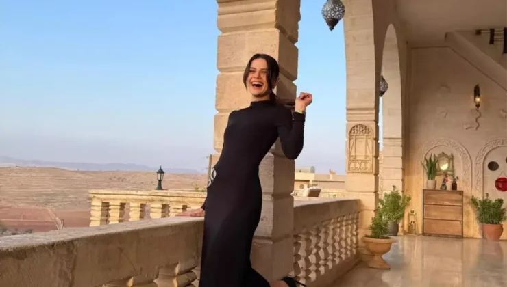 Sinem Ünsal’ın Siyah Elbisesiyle Büyüleyen Güzelliği Gündem Oldu