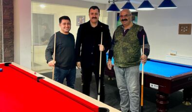 Başkan Kayaoğlu’ndan Suşehri Bilardo Spor Kulübü’ne Ziyaret