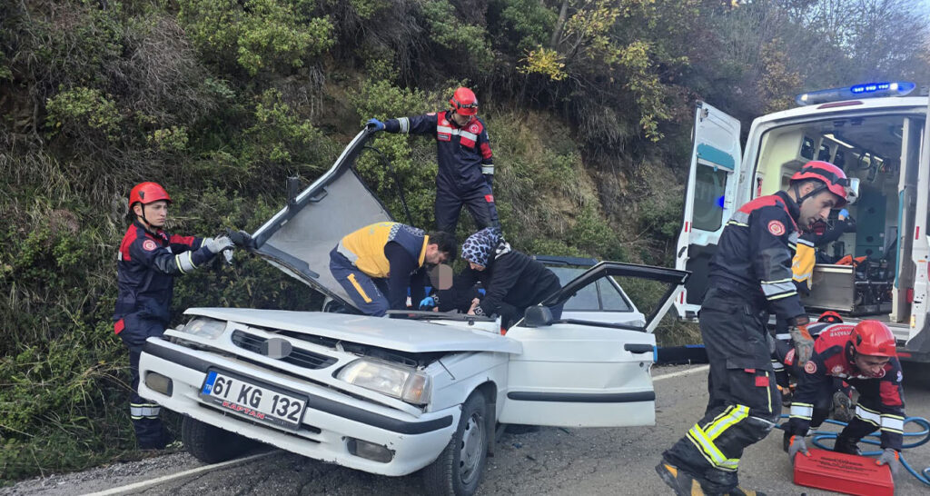 Trabzon kaya düşmesi kazası