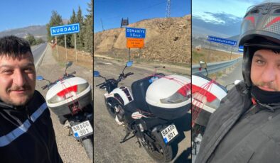 İddia Uğruna Yola Çıktı, Motosikletiyle 1.200 Kilometreyi Aştı