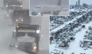 ABD’yi Felç Eden Kar Fırtınası Hayatı Durma Noktasına Getirdi