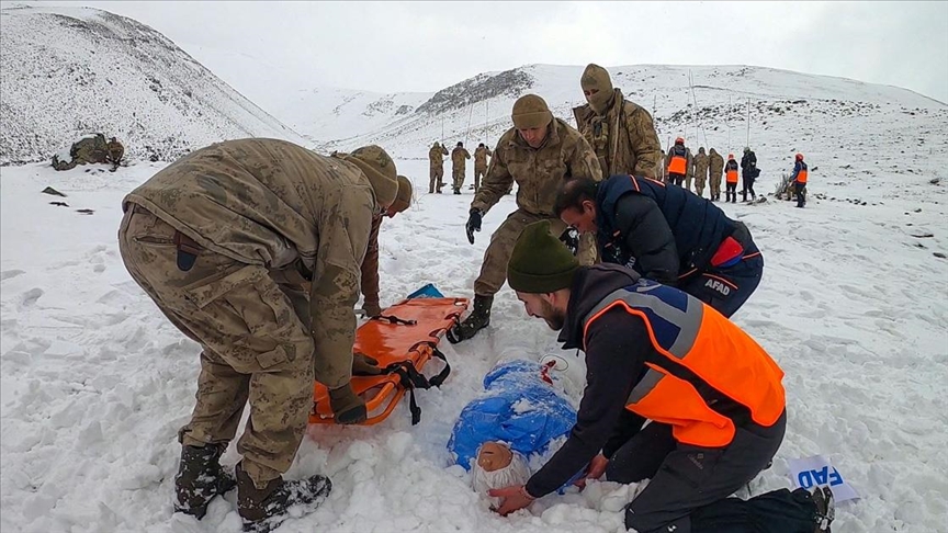 AFAD çığda arama kurtarma eğitimi