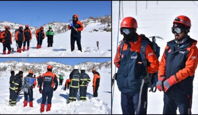AFAD Personeline Çığda Arama Kurtarma Eğitimi